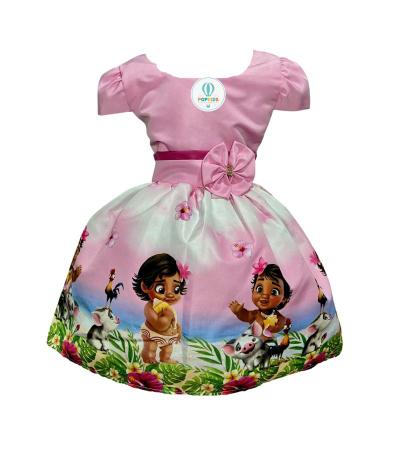 Vestido Temático Moana Baby, Magalu Empresas