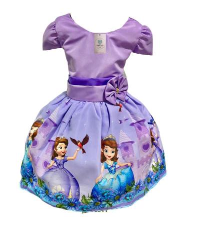 Vestido Temático Princesa Sofia A Tam.PP (1 Ano) - PopKids - Vestido  Infantil - Magazine Luiza