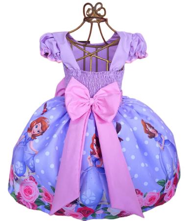 Vestido Temático Princesa Sofia A Tam.PP (1 Ano) - PopKids - Vestido  Infantil - Magazine Luiza
