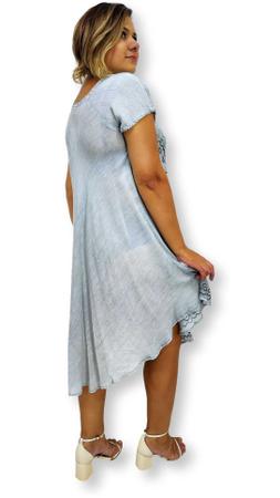 Vestido trapezio cheap com manga
