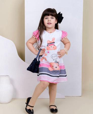 Vestido infantil cheap trapézio