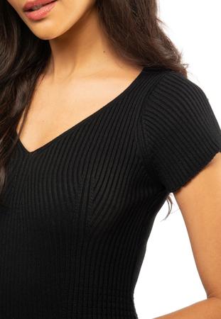 Vestido Tricot Decote Canelado Guess Imagem de Vestido Tricot Decote Canelado Guess