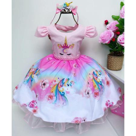 Vestido unicórnio cheap infantil