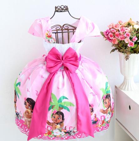 Vestido Infantil Tema Moana Baby Festa Roupa Luxo - IS STORE - Vestido para  Bebês - Magazine Luiza