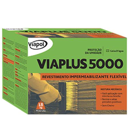 Imagem de Viaplus 5000 18KG Viapol Argamassa Polimerica Impermeabilizantes