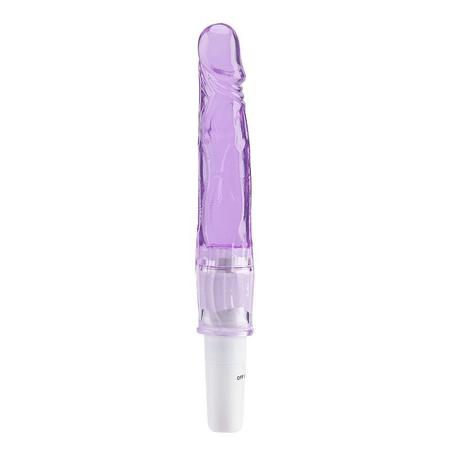 Imagem de Vibrador Feminino Estimulador Silencioso Formato Penis 12 cm Prova d'Água Multivelocidades