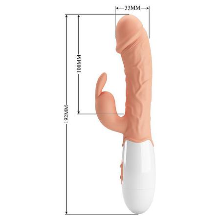 Imagem de Vibrador Massageador Estimulador de Clitoris 30 Vibrações Tipo Coelho