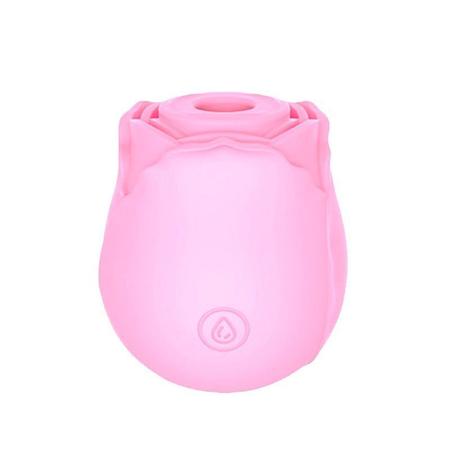 Imagem de Vibrados Estimulador de Clitoris Formato de Rosa 10 Modos de Pulsação Recarregável