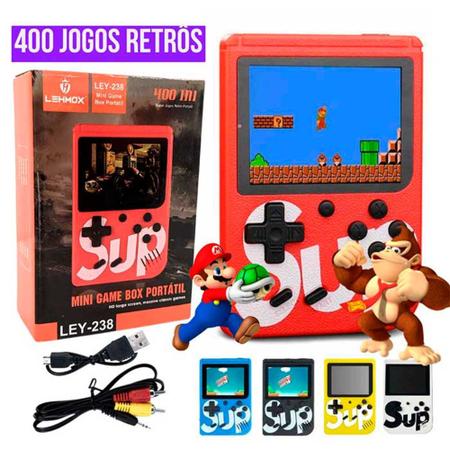 Video Game Portatil 400 Jogos Internos: Mini Game Sup Game Box