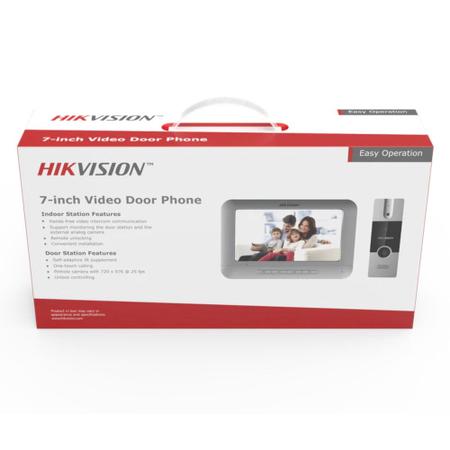 Imagem de Video Porteiro Interfone Hikvision 7 Polegadas DS-KIS202T Com Camera Noturna