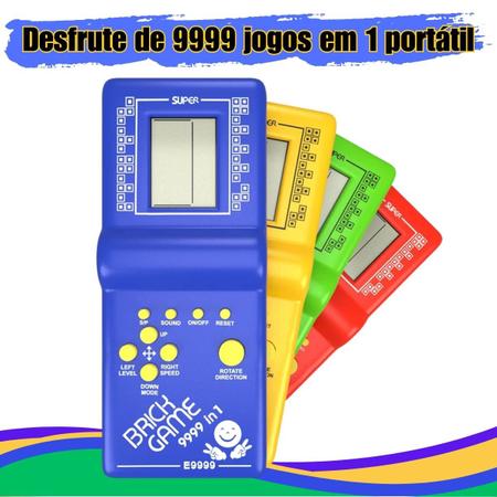 Videogame Games Antigos Mini Game Portátil Infantil Com 9999 Jogos