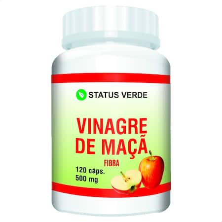 Vinagre De Maçã 500mg 120 Cápsulas - Suplemento Natural