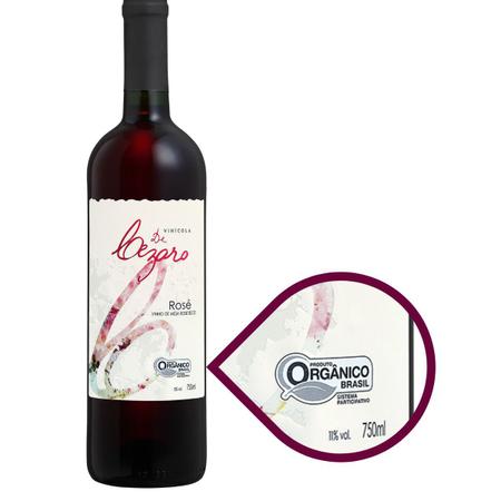 Imagem de Vinho Orgânico Rosé De Cezaro Kit 6