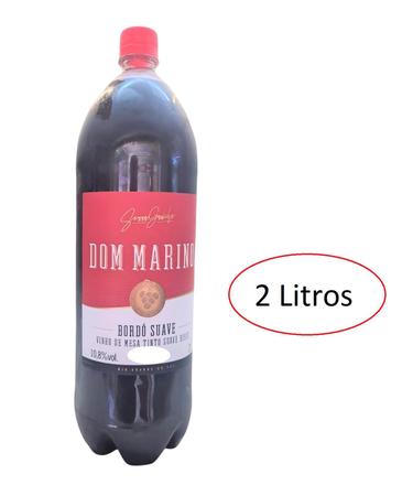 Imagem de Vinho Suave de Mesa Tinto Bordo 2 Litros Dom Marino