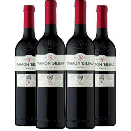 Imagem de Vinho Tinto Ramon Bilbao Crianza Tempranillo 750ml Kit 4 Garrafas