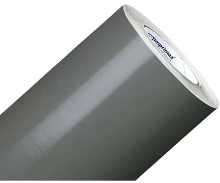 Imagem de vinil adesivo envelopamento 5Mx50cm Cinza Escuro Adherent Contact