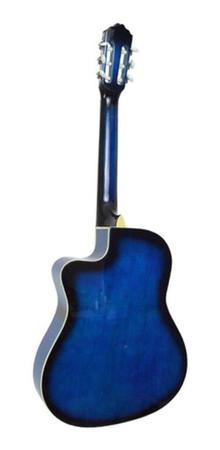 Imagem de Violao 6 Cordas Aco Eletrico Cutaway Blue Vce217Nc Bl Vogga