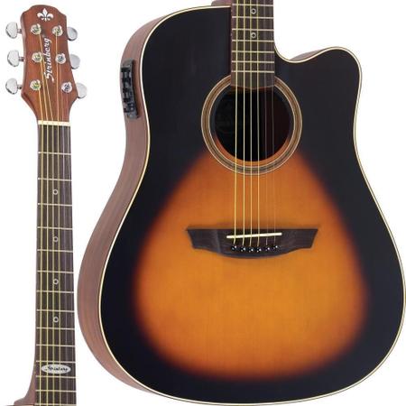 Imagem de Violão Elétrico Strinberg Folk S0 Hbs Honeyburst Fosco