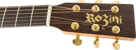 Imagem de Violão Eletroacústico Aço Mini Rozini Rx120atn Premium