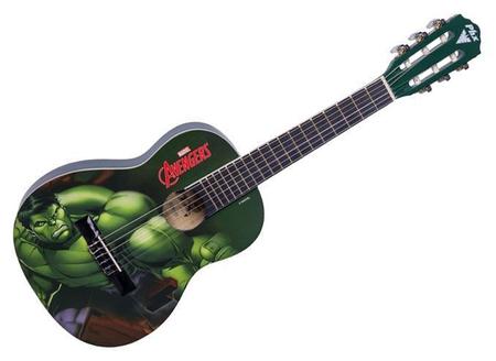 Imagem de Violão Infantil Hulk linha Marvel PHX vim-h1 acompanha capa