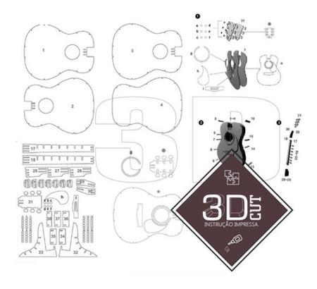 Simple Garage Quebra Cabeça 3d Miniatura Em Mdf - Talharte