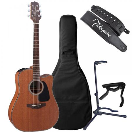 Imagem de Violão Takamine GD11MCE NS & TP4T + Capa + Suporte + Capotraste + Correia