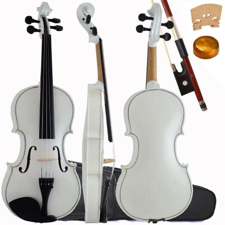 Imagem de Violino 4/4 Tradicional Branco Sverve Ronsani Com Estojo