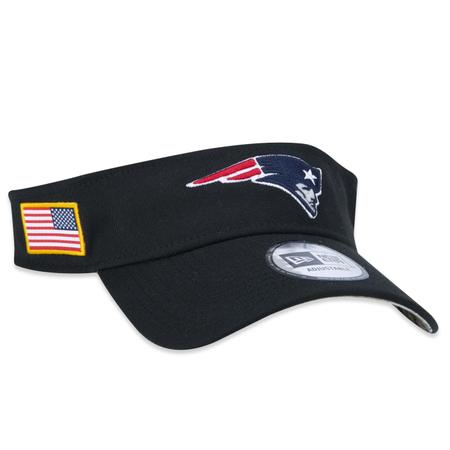 Imagem de Viseira New Era New England Patriots Salute To Service 2022 Aba Curva Preto