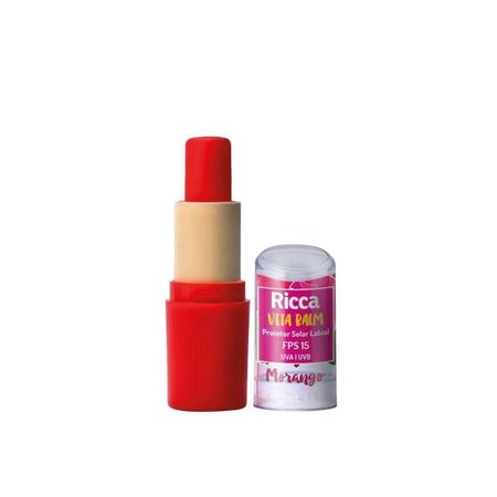 Imagem de Vita Balm Ricca Protetor Solar Labial Morango 4g