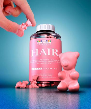 Imagem de Vita premium gummies hair c/60 cp - vegano queda e crescimento de cabelo