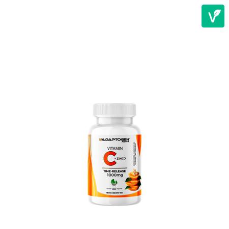 Vitamin C + Zinco (60 Cápsulas) Adaptogen - Adaptogen Science Imagem de Vitamin C + Zinco (60 Cápsulas) Adaptogen