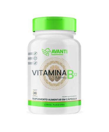 Imagem de Vitamina B12 9,94mcg 30 Cápsulas - Avanti Supplements