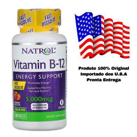 Vitamina B12 100mg 60 Comprimidos Sublinguais