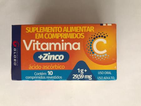 Imagem de Vitamina C + zinco 10 comp revestidos - Globo