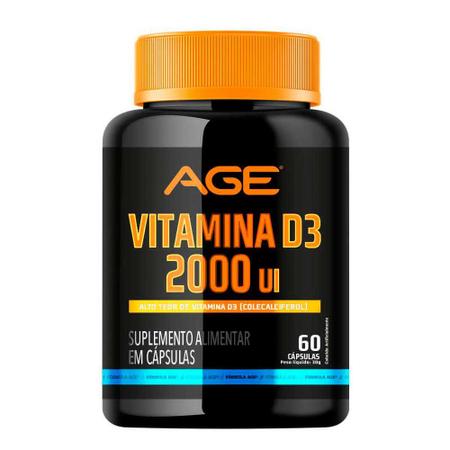 Imagem de Vitamina d3 2000 ui 60 cápsulas age