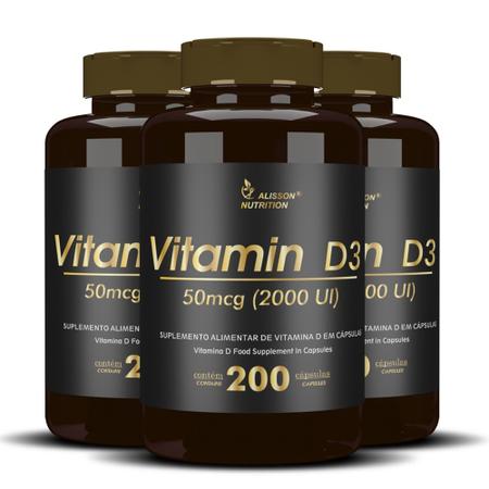 Imagem de Vitamina D3 2000ui 600 Cápsulas moles softgels - Alisson Nutrition