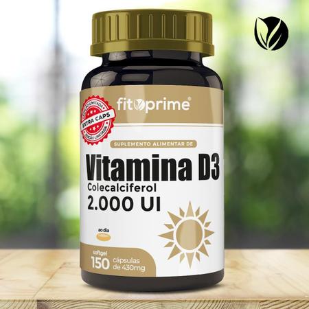 Imagem de Vitamina D3 2000Ui Colecalciferol Extra 150 Cápsulas