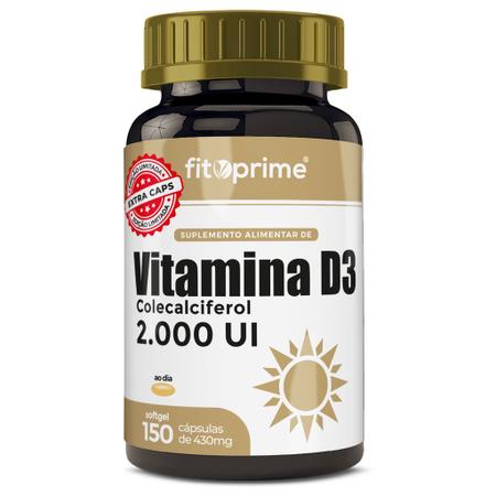 Imagem de Vitamina D3 2000UI FitoPrime 150  cápsulas Softgel