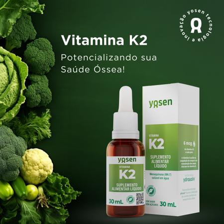 Imagem de Vitamina K2 (MK-7) Ydrosolv Yosen - Um Novo Conceito em Suplemento Alimentar (30 mL)
