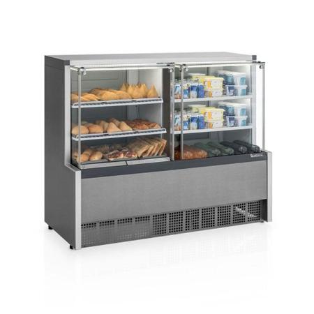 Imagem de Vitrine Expositora Quente e Fria 140 cm 127V Gelopar GQRA-140R CC