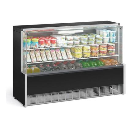 Imagem de Vitrine Refrigerada Gelopar Ar Forçado 175 cm Preto 127V GPFA-175R