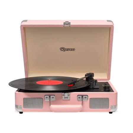 Imagem de Vitrola HI FI Raveo Sonetto Chrome, Vinyl, Bluetooth, USB, Aux, Coral - 26399