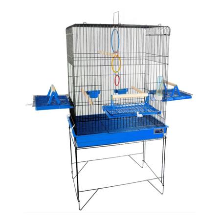 Viveiro Comfort Triplex para Calopsitas Completo - JelPlast Imagem de Viveiro Comfort Triplex para Calopsitas Completo