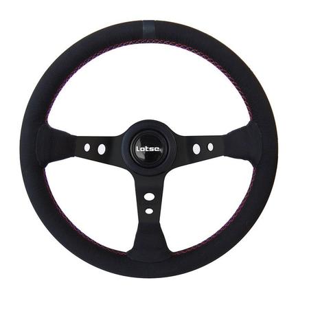 Imagem de Volante Classico Lotse Gti Black ( Couro Preto / Haste Preta )