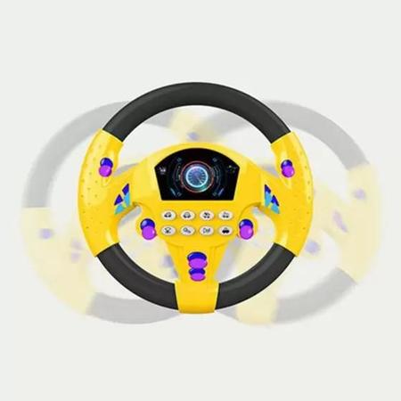 Imagem de Volante De Brinquedo Interativo Com Som/Simulação/Carro (AMARELO)