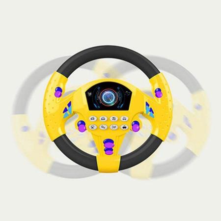 Imagem de Volante De Brinquedo Interativo Com Som/Simulação/Carro (amarelo)