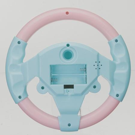 Imagem de Volante De Brinquedo Interativo Com Som/Simulação/Carro Rosa