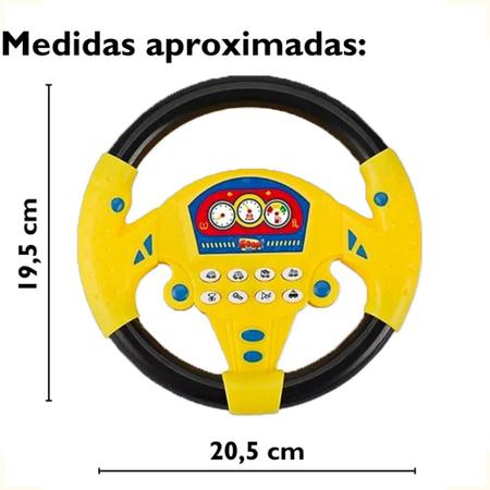 Imagem de Volante Direção Interativo Infantil Bebe Som Gira 360 Graus