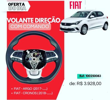 Volante Com Comando E Pedal Shift Fiat Argo Cronos Original - Loja