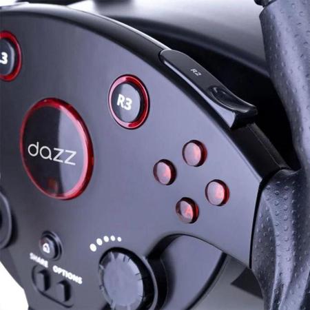 Imagem de Volante e Pedal Force Driving T6 Dazz Ps4 Ps5 Xbox Pc 